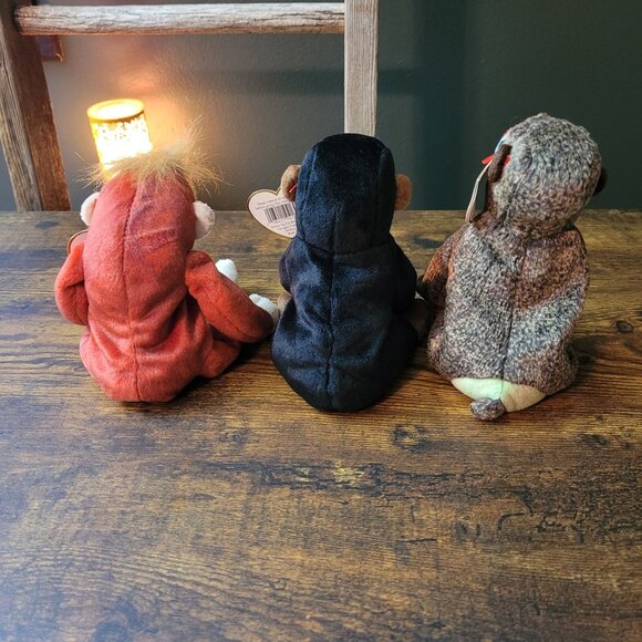 Ty Beanie Babies Schweetheart Congo Cheeks Primates Vintage NWT - Picture 3 of 10